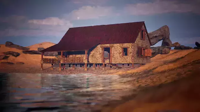 Modular Stone House 30 Assets