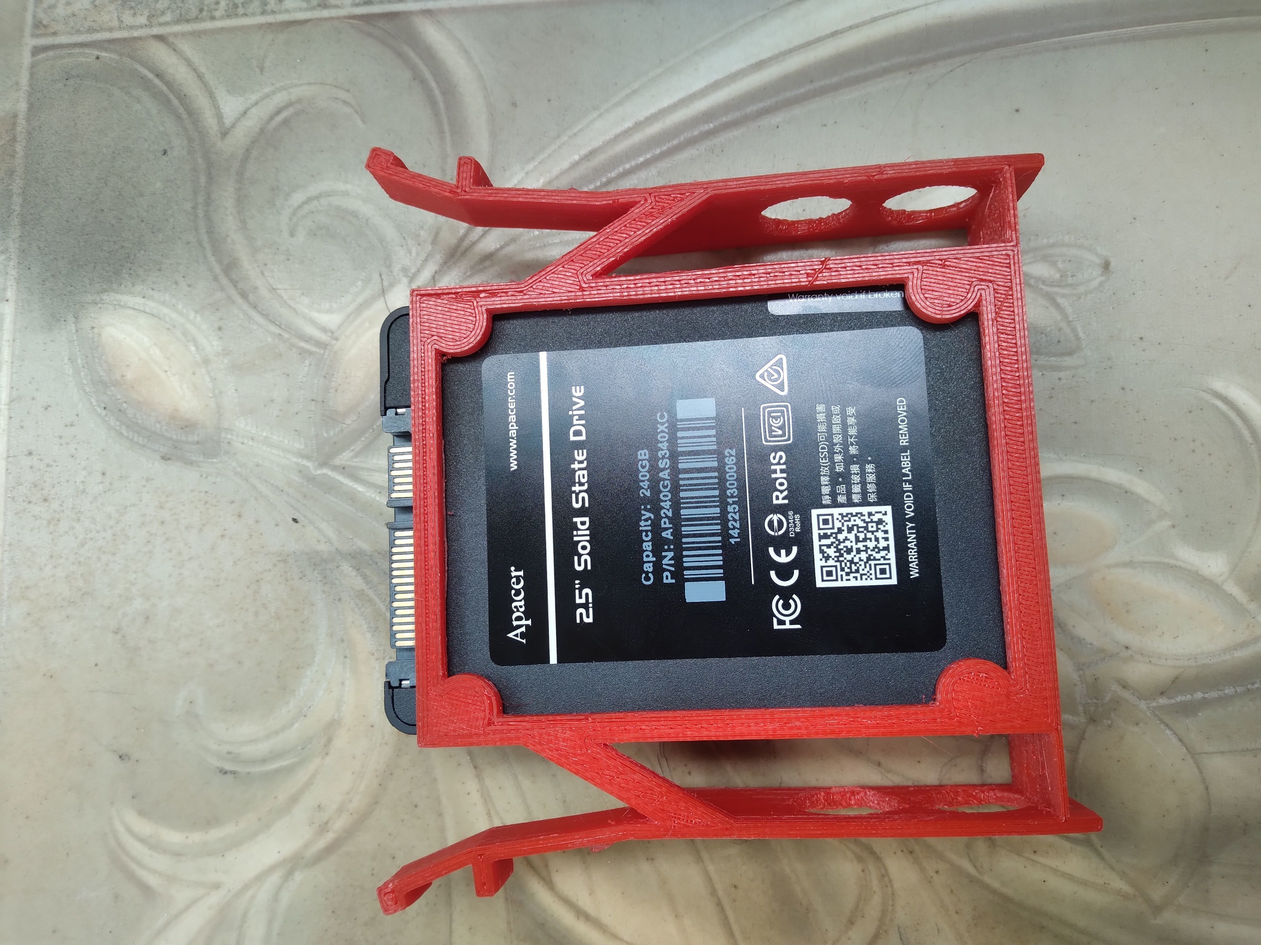 SSD to Desktop Hard Drive Adapter 3D print model_5