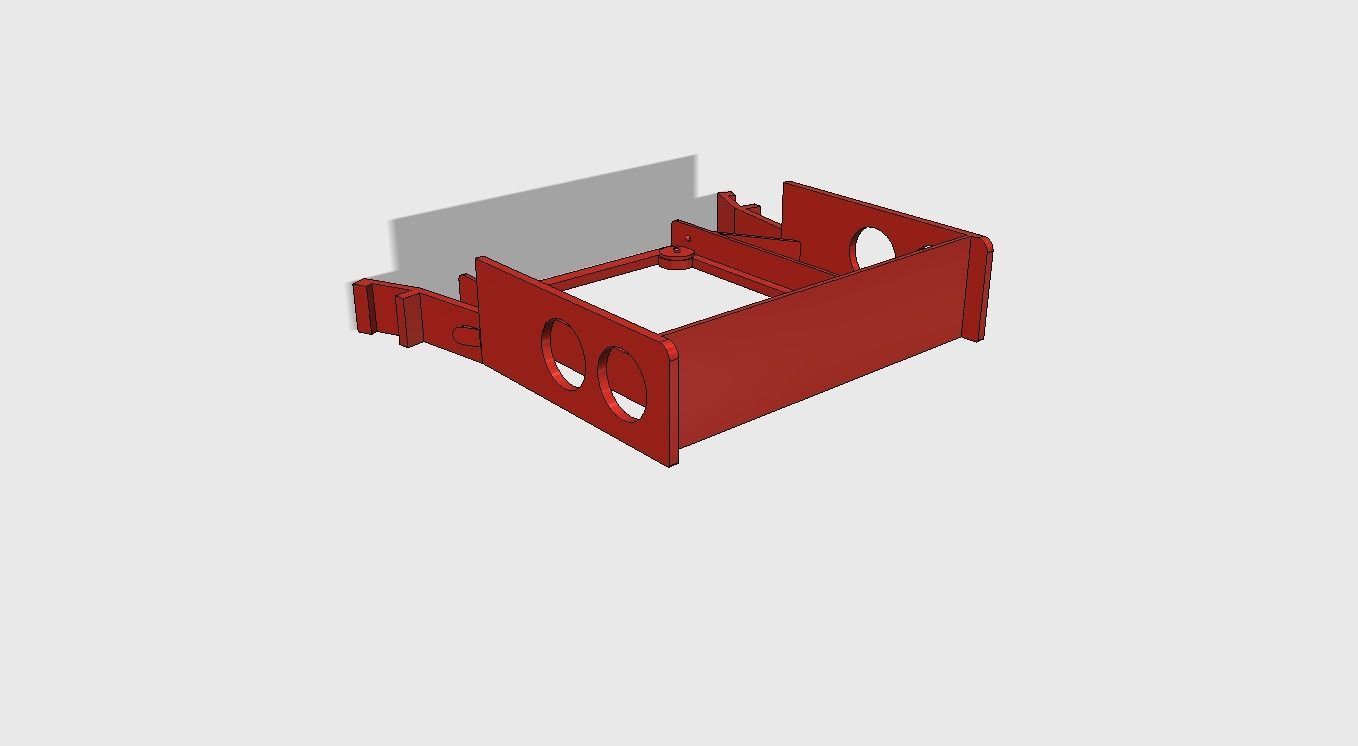 SSD to Desktop Hard Drive Adapter 3D print model_2