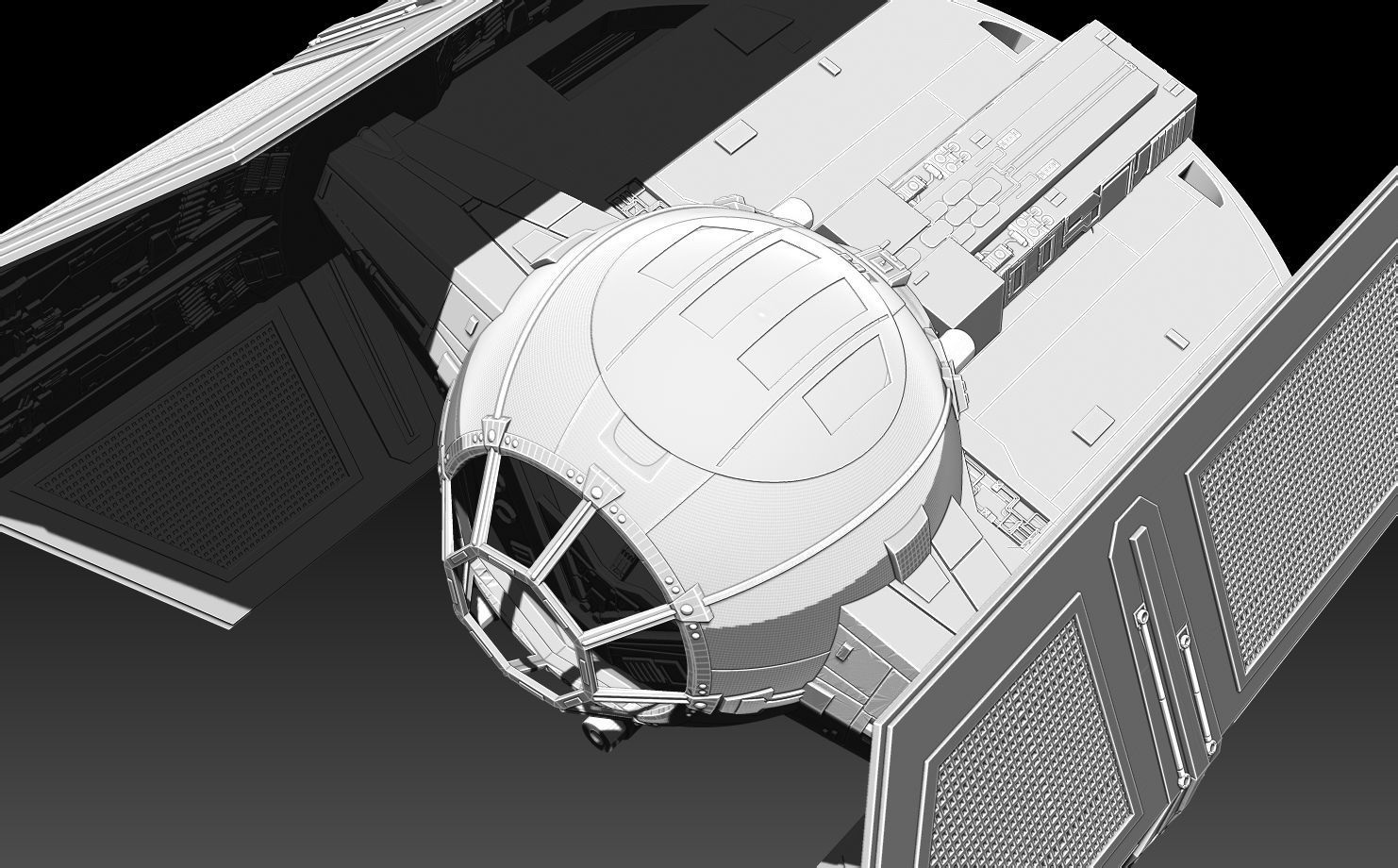 Darth Vaders Tie Advanced X1 3D print model_6