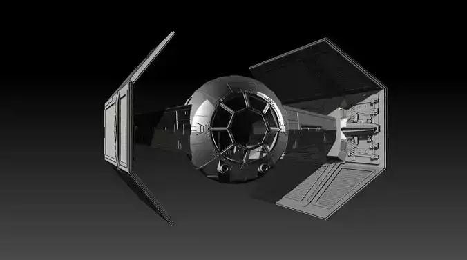 Darth Vaders Tie Advanced X1 3D print model