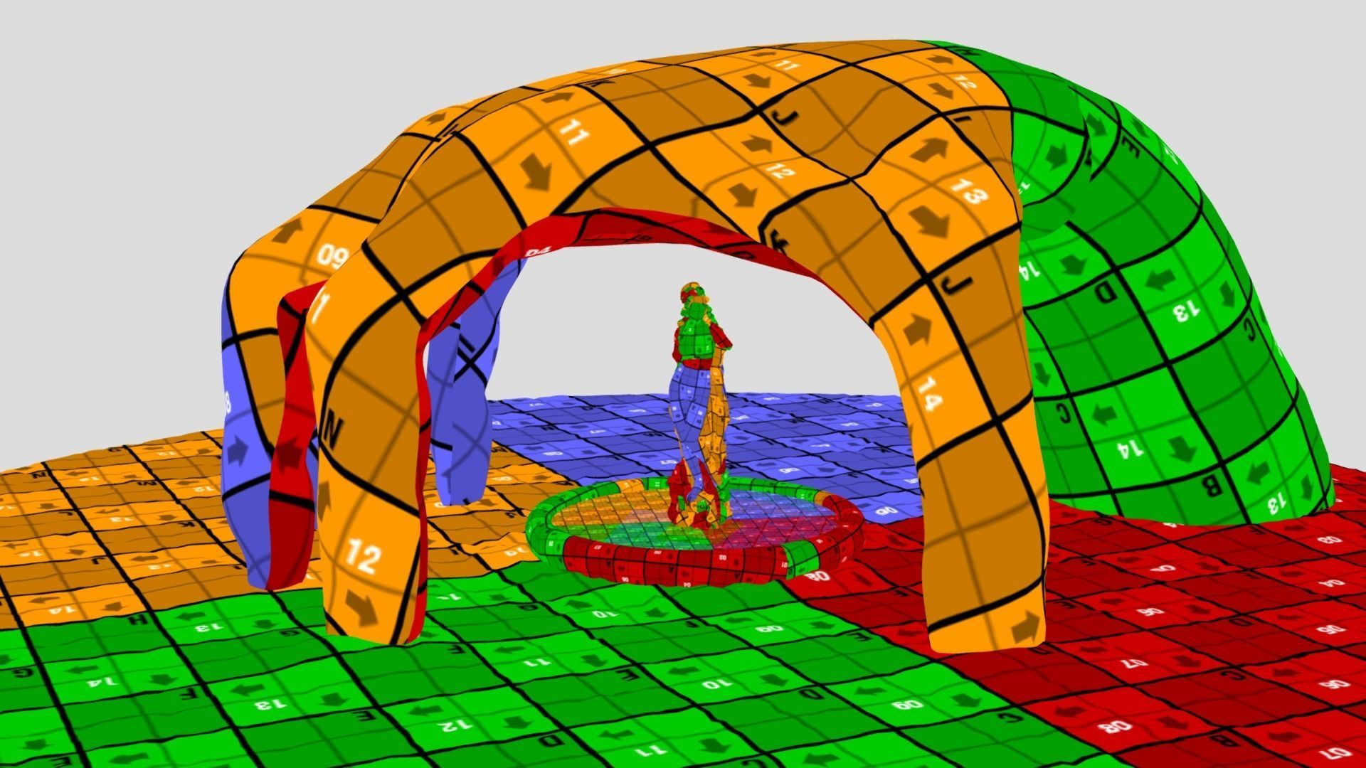 Temple Of Venus- Desert Low-poly 3D model_7