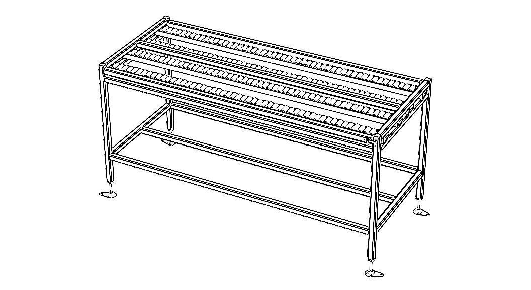 Wheel Conveyor 3D model_32