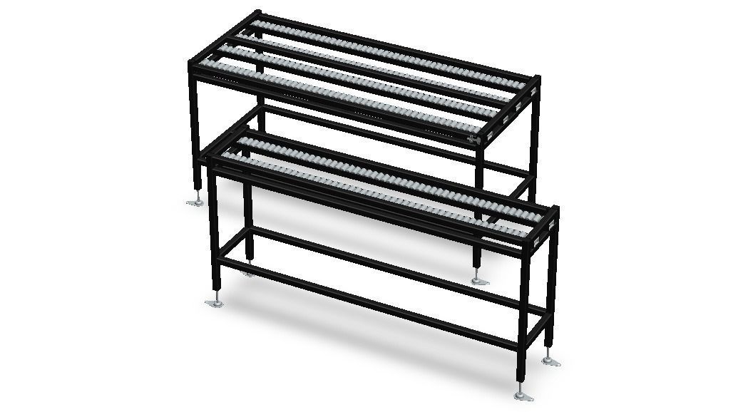 Wheel Conveyor 3D model_4