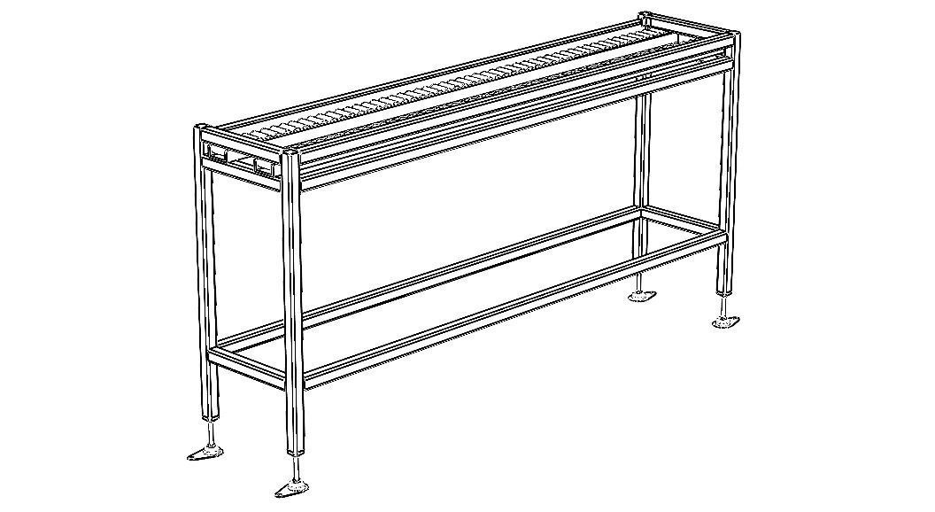 Wheel Conveyor 3D model_26