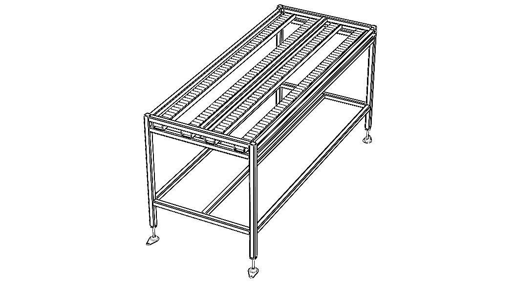 Wheel Conveyor 3D model_40