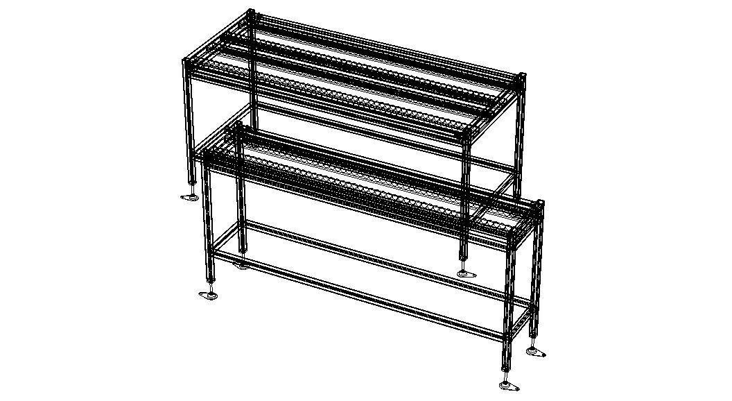 Wheel Conveyor 3D model_3
