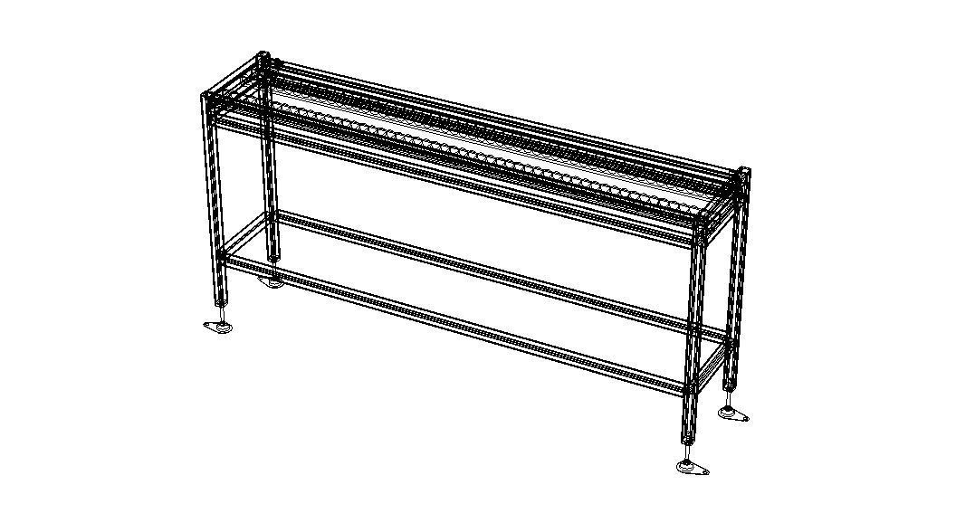 Wheel Conveyor 3D model_16