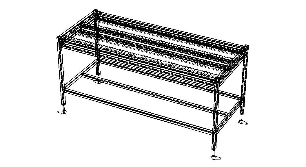 Wheel Conveyor 3D model_34