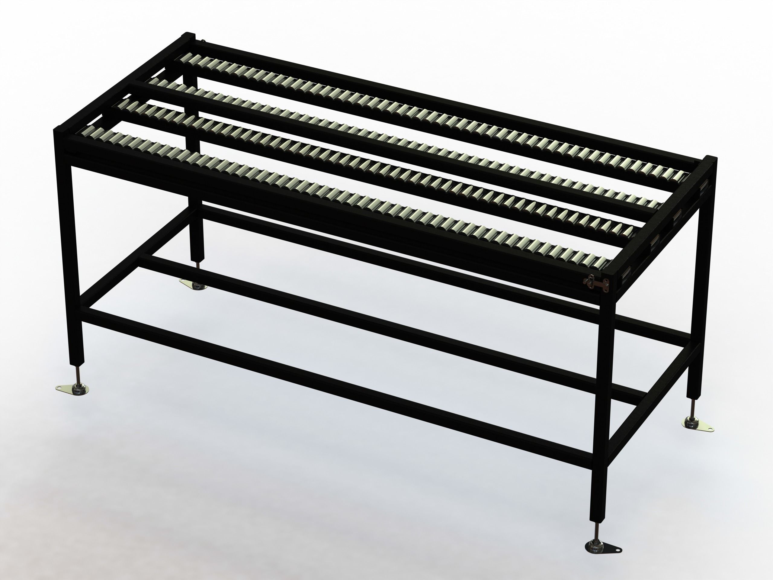 Wheel Conveyor 3D model_30