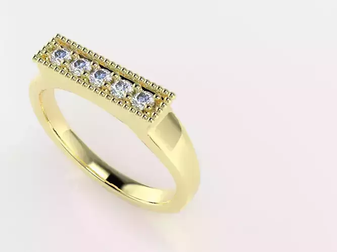 A minimalist design ring print ready