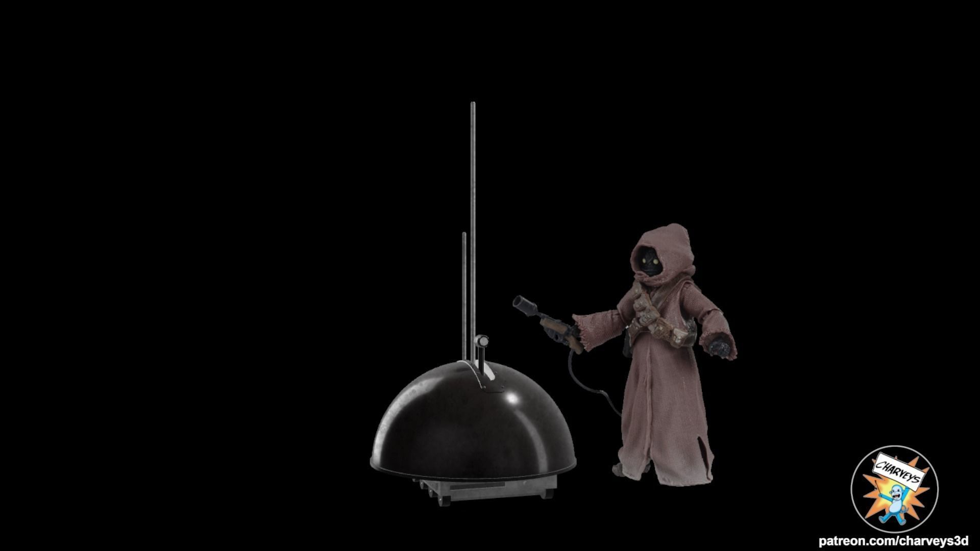 Star Wars LIN-V8K Minelayer Droid action figure 3D print model_1