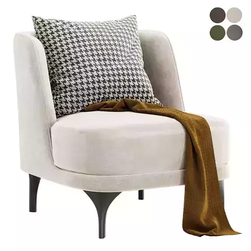 Amanda armless armchair