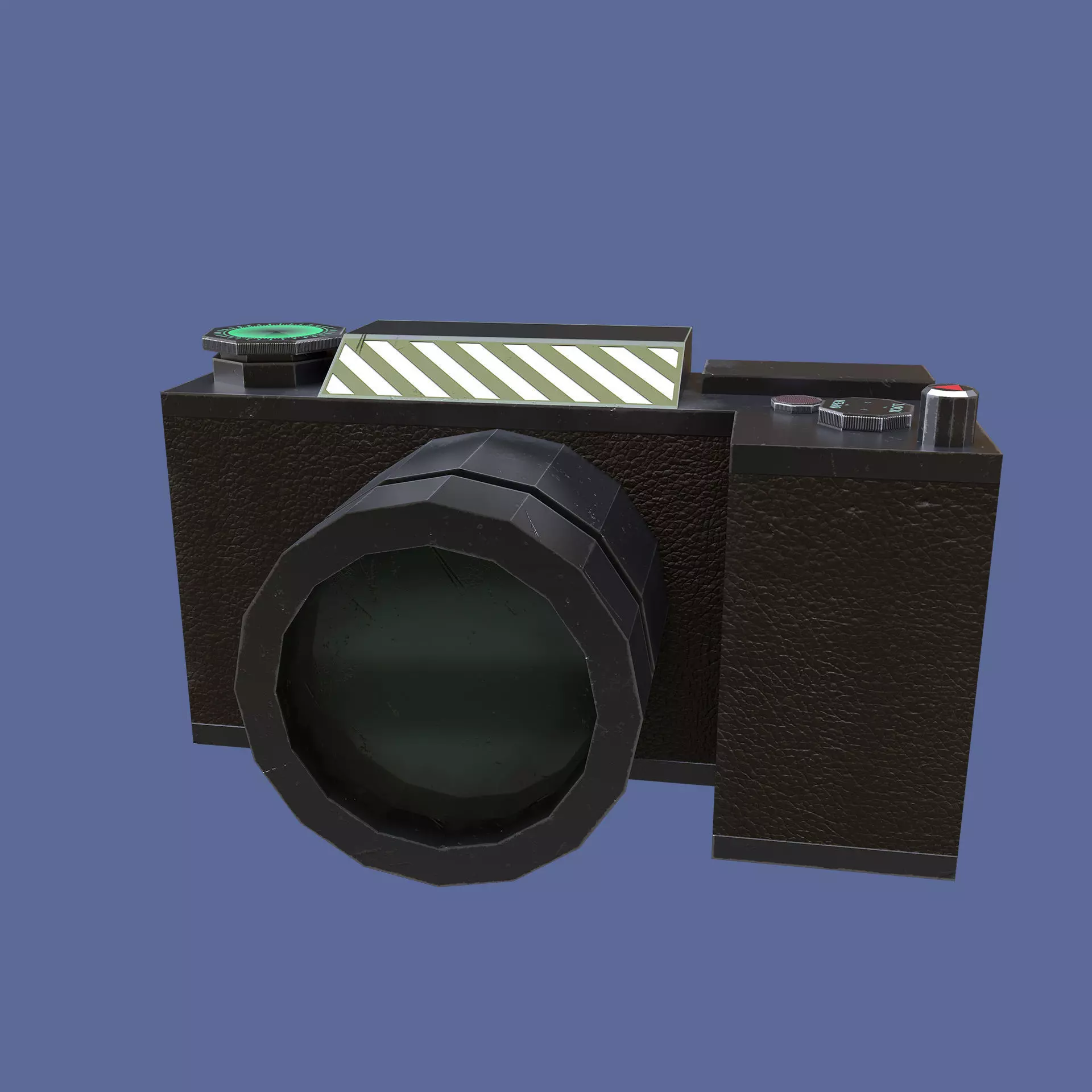 camera low poly Low-poly 3D model_0
