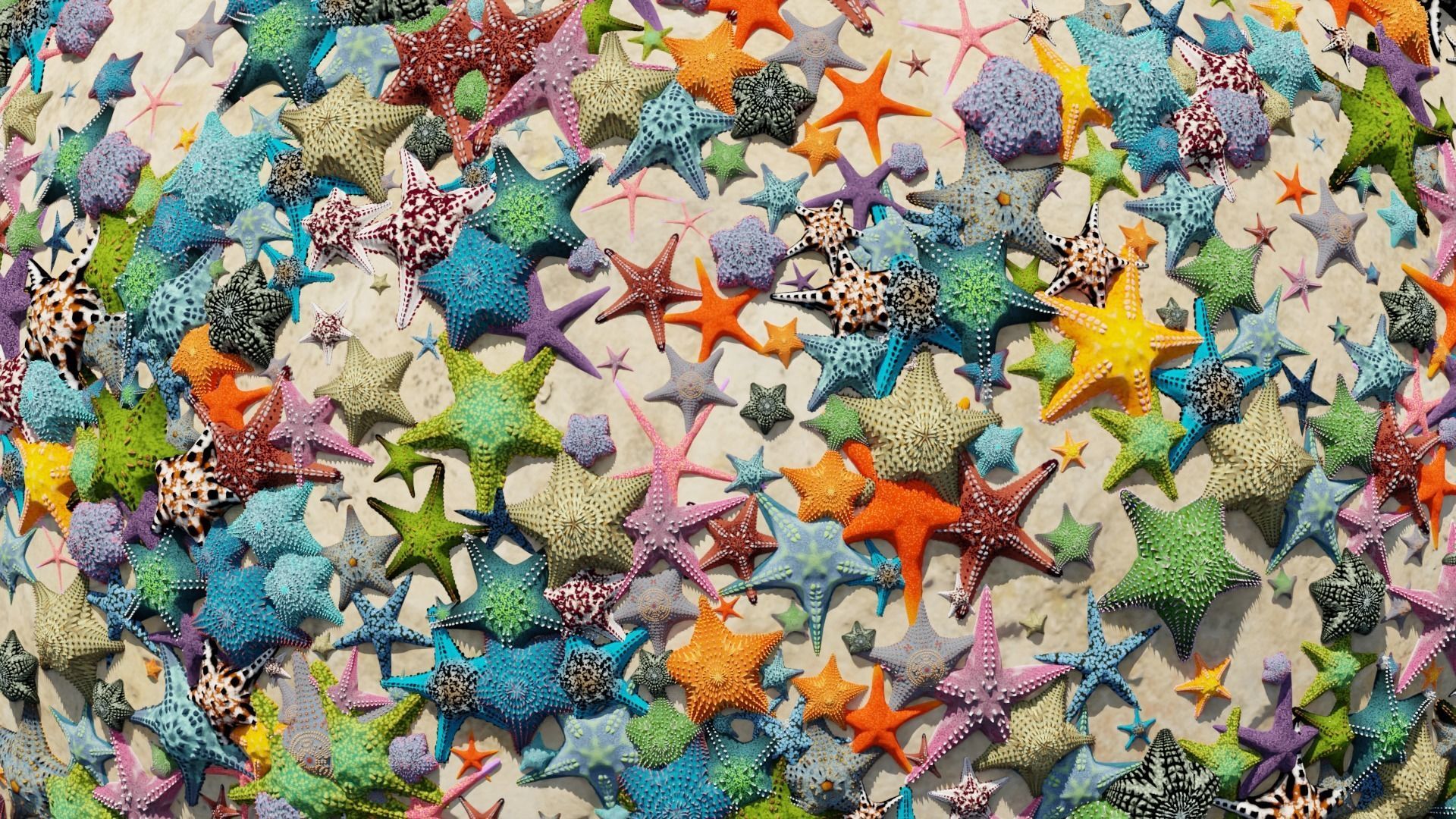 Ocean Coral and Creatures Mega Pack 3D Model Collection_9