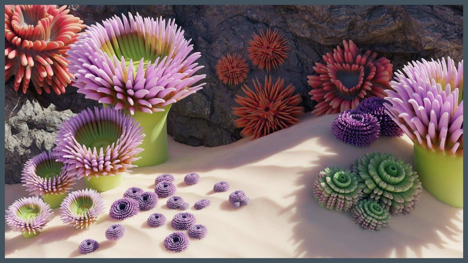 Ocean Coral and Creatures Mega Pack 3D Model Collection_28