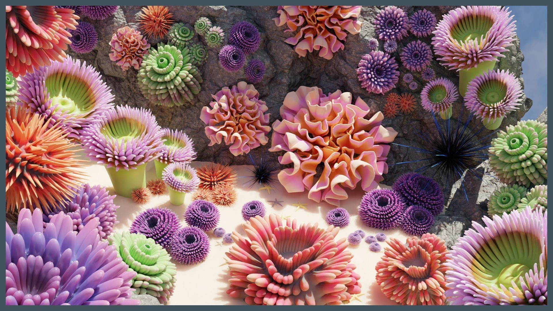 Ocean Coral and Creatures Mega Pack 3D Model Collection_7