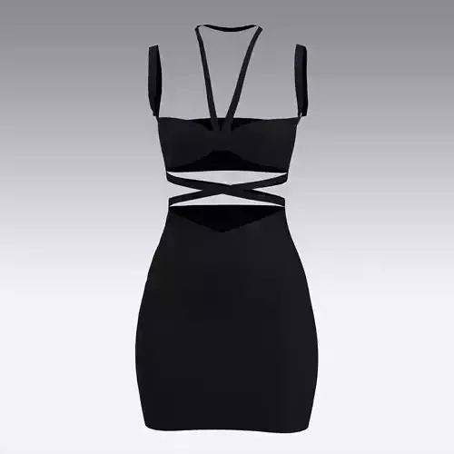 Heart shaped  black color strap detail  