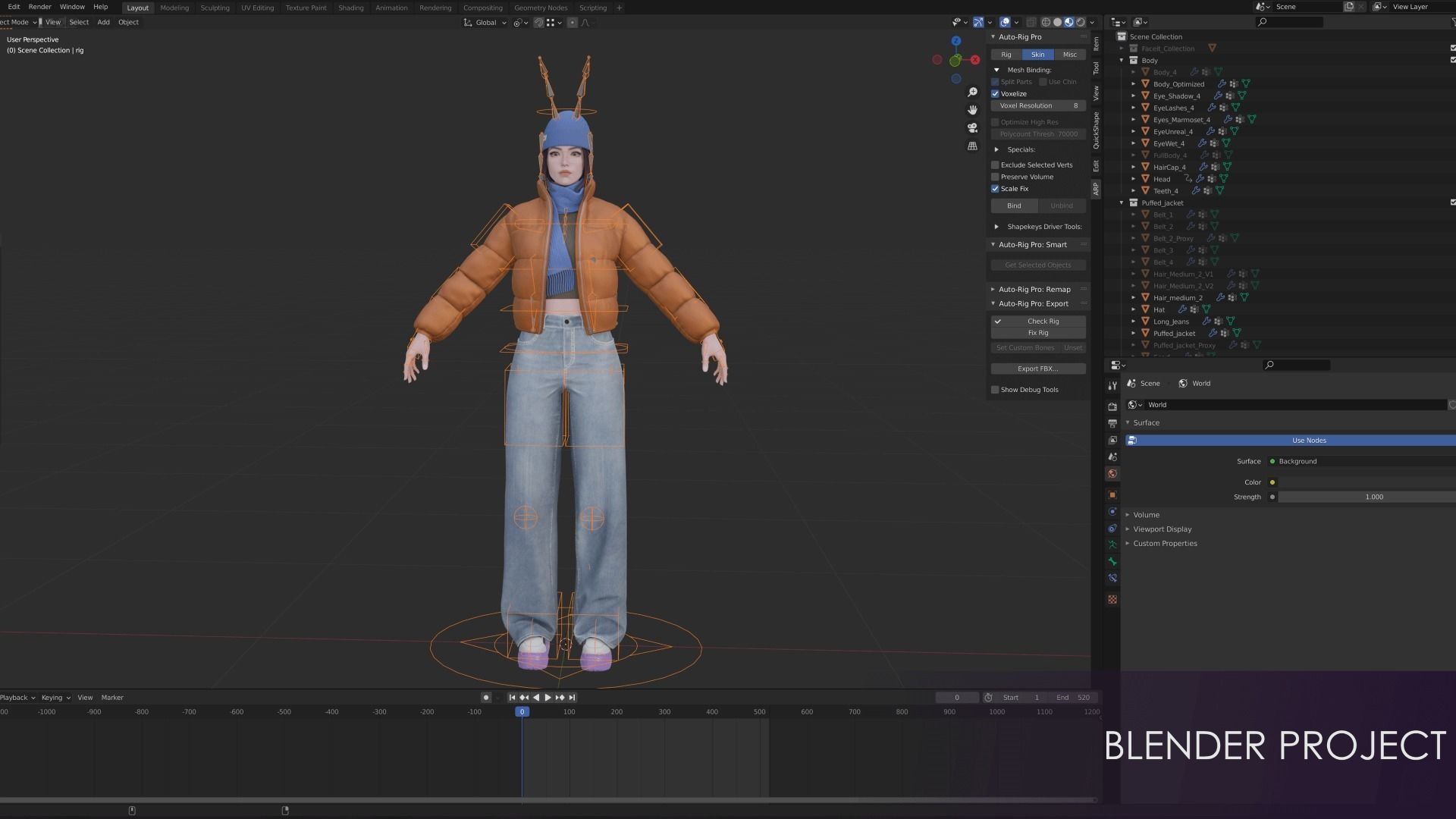 Streetwear Girl 3-9 - Casual Wear Girls Pack 3 Game-Ready Low-poly 3D model_25