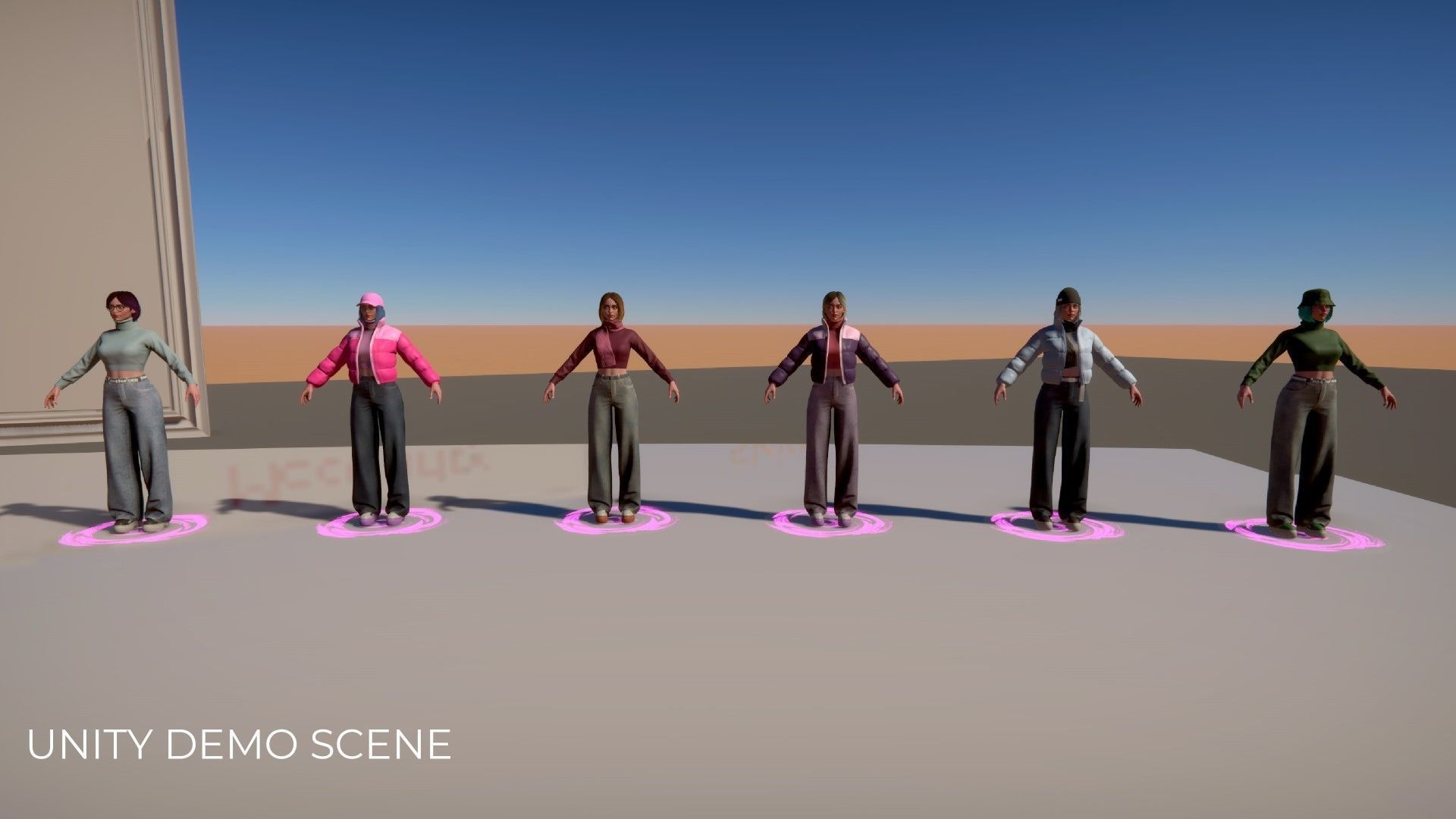 Streetwear Girl 3-9 - Casual Wear Girls Pack 3 Game-Ready Low-poly 3D model_32