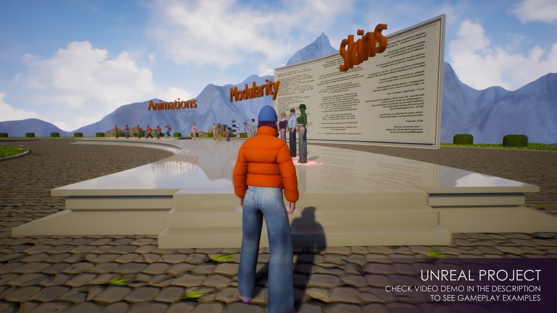 Streetwear Girl 3-9 - Casual Wear Girls Pack 3 Game-Ready Low-poly 3D model_21