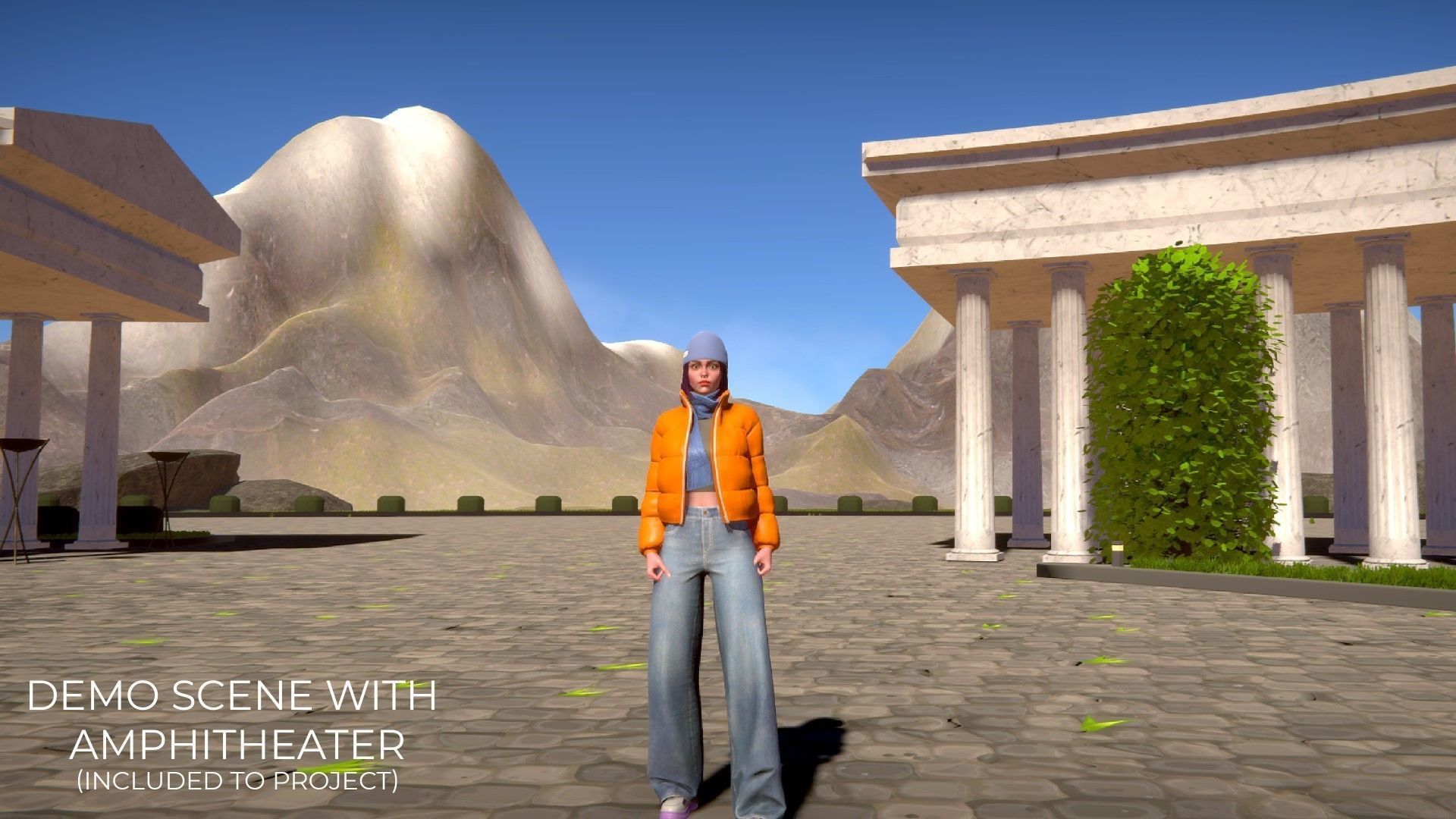 Streetwear Girl 3-9 - Casual Wear Girls Pack 3 Game-Ready Low-poly 3D model_33