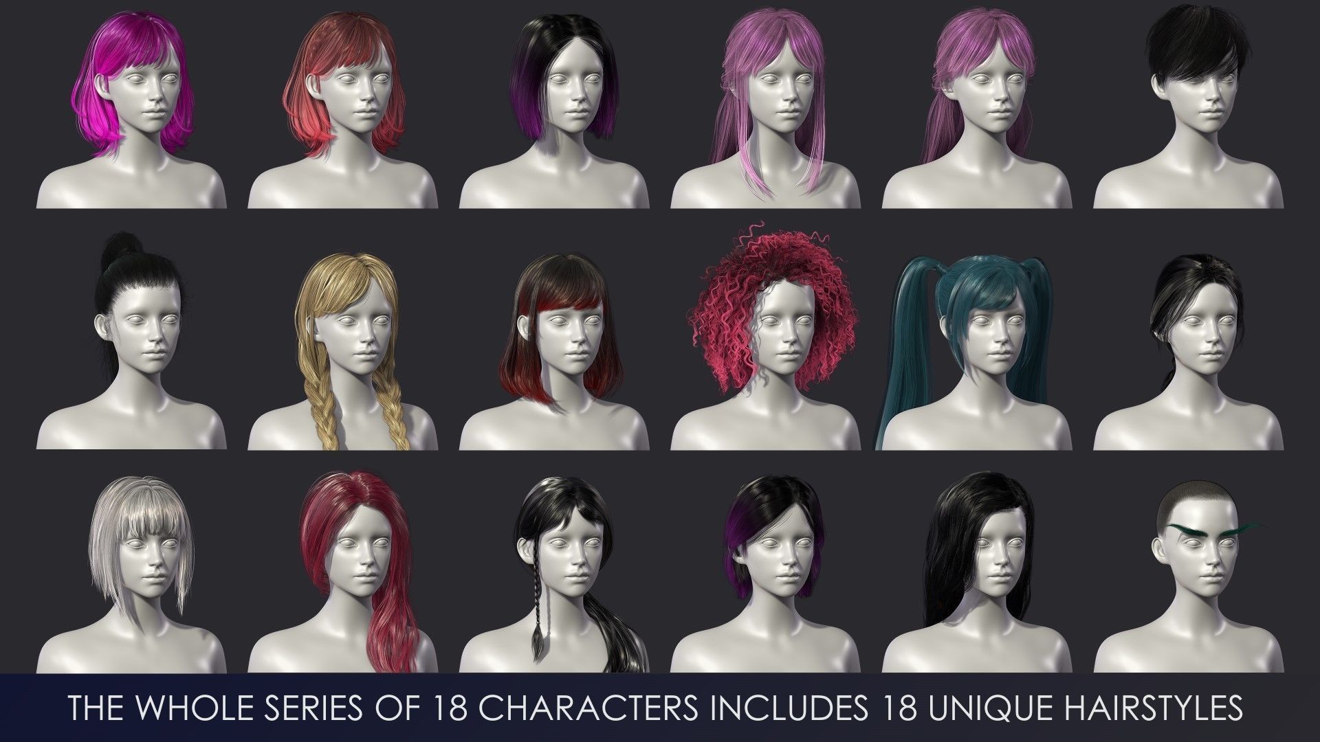 Streetwear Girl 3-9 - Casual Wear Girls Pack 3 Game-Ready Low-poly 3D model_23