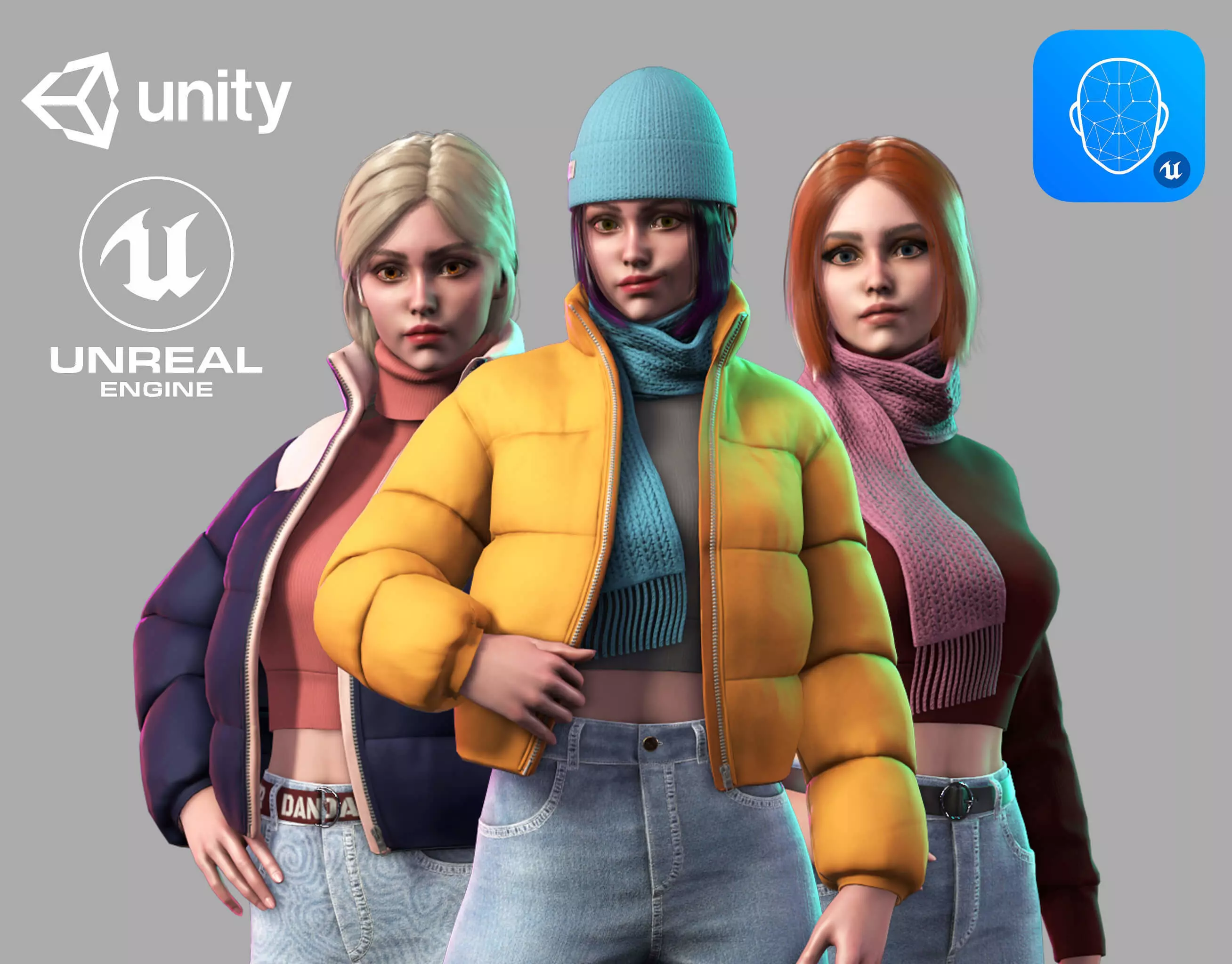 Streetwear Girl 3-9 - Casual Wear Girls Pack 3 Game-Ready Low-poly 3D model_0