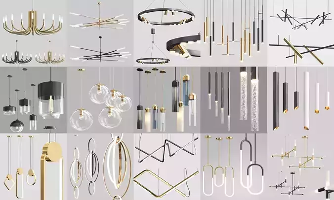 Light Collection 001 - 15 models 3D model