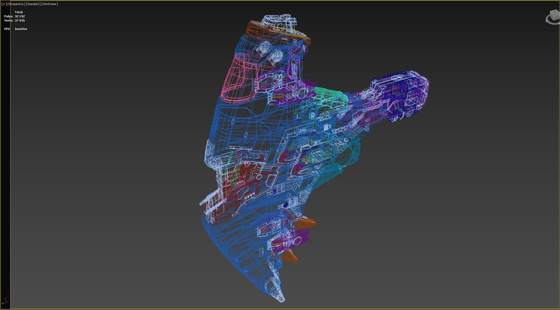 Alien spaceship 3D model_20