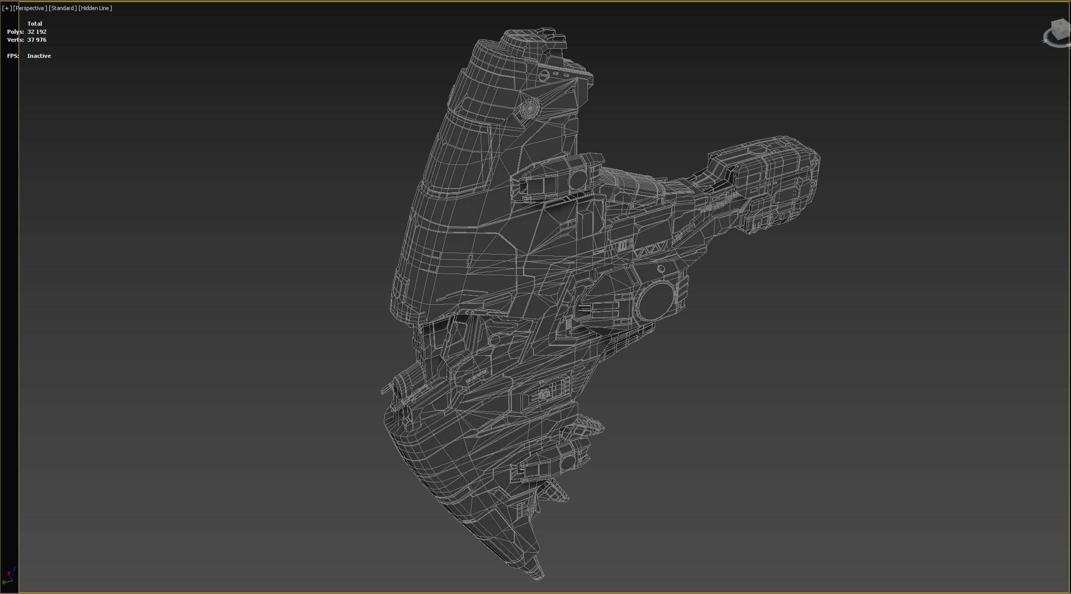 Alien spaceship 3D model_19