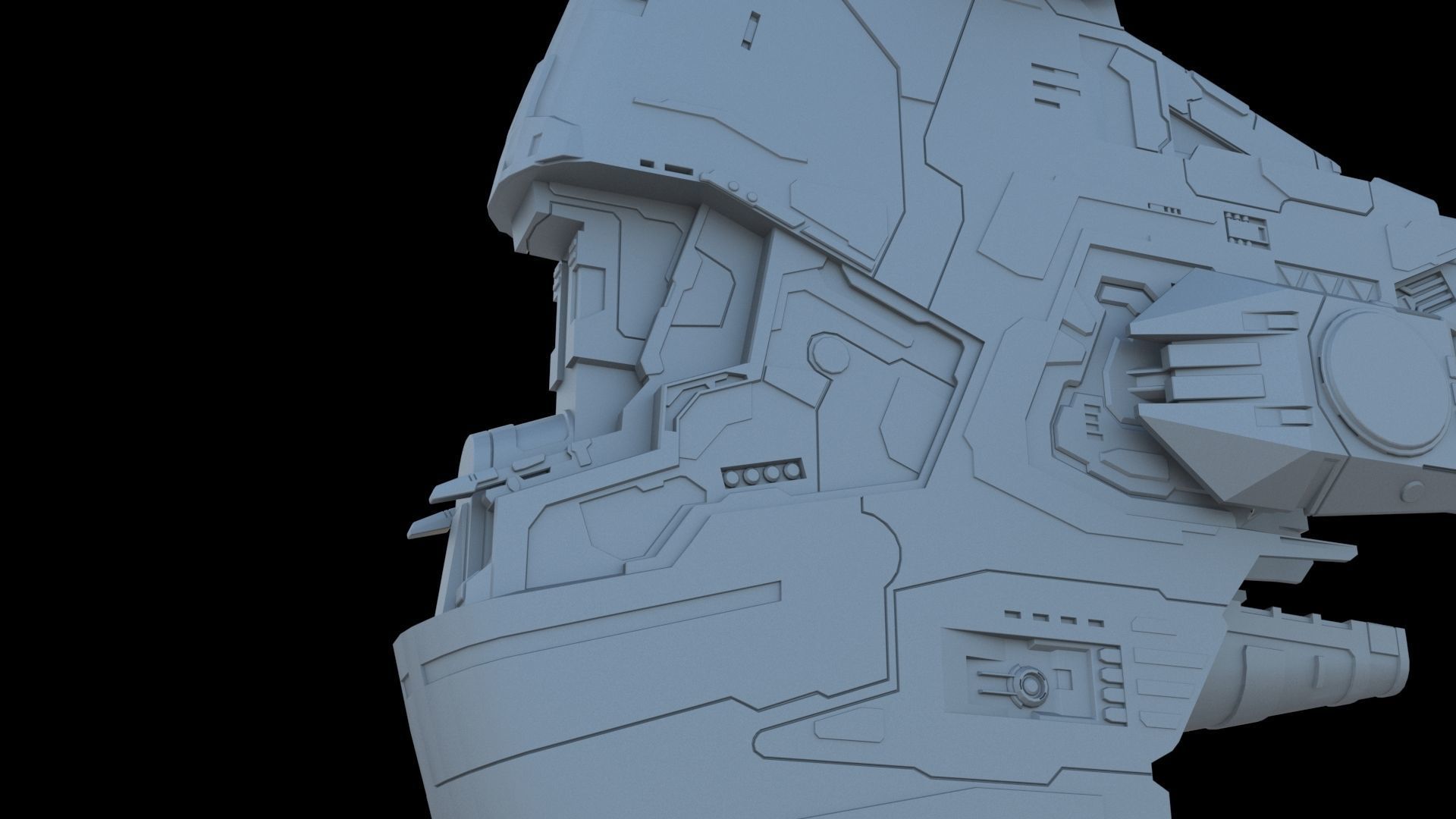 Alien spaceship 3D model_17