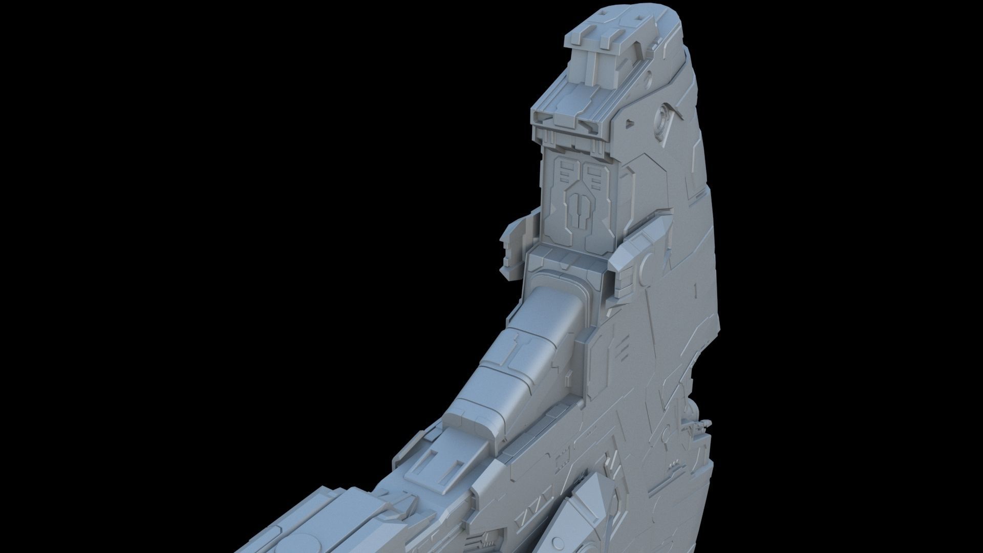 Alien spaceship 3D model_11