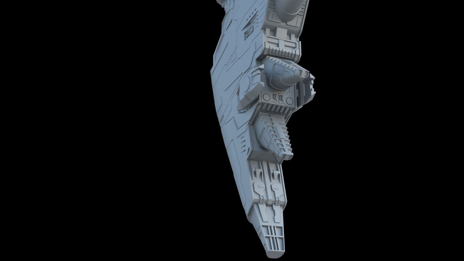 Alien spaceship 3D model_15