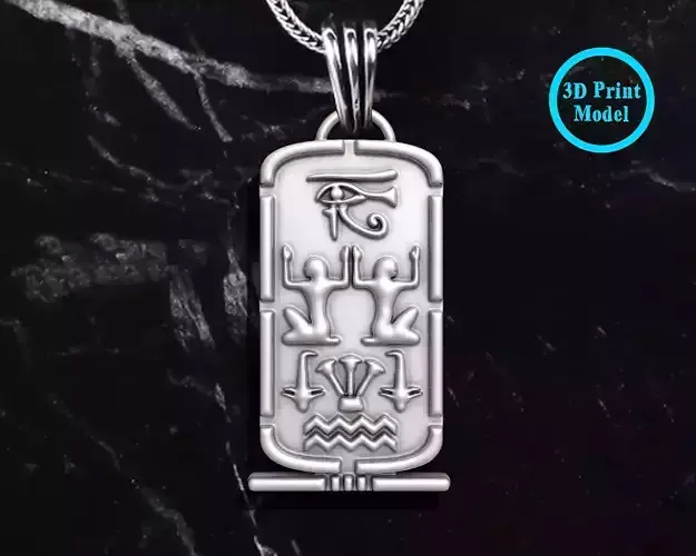 Ancient Egyption Cartouche Pendant