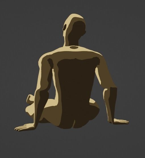 Base Mesh for Mid-Poly Character 3D model_6