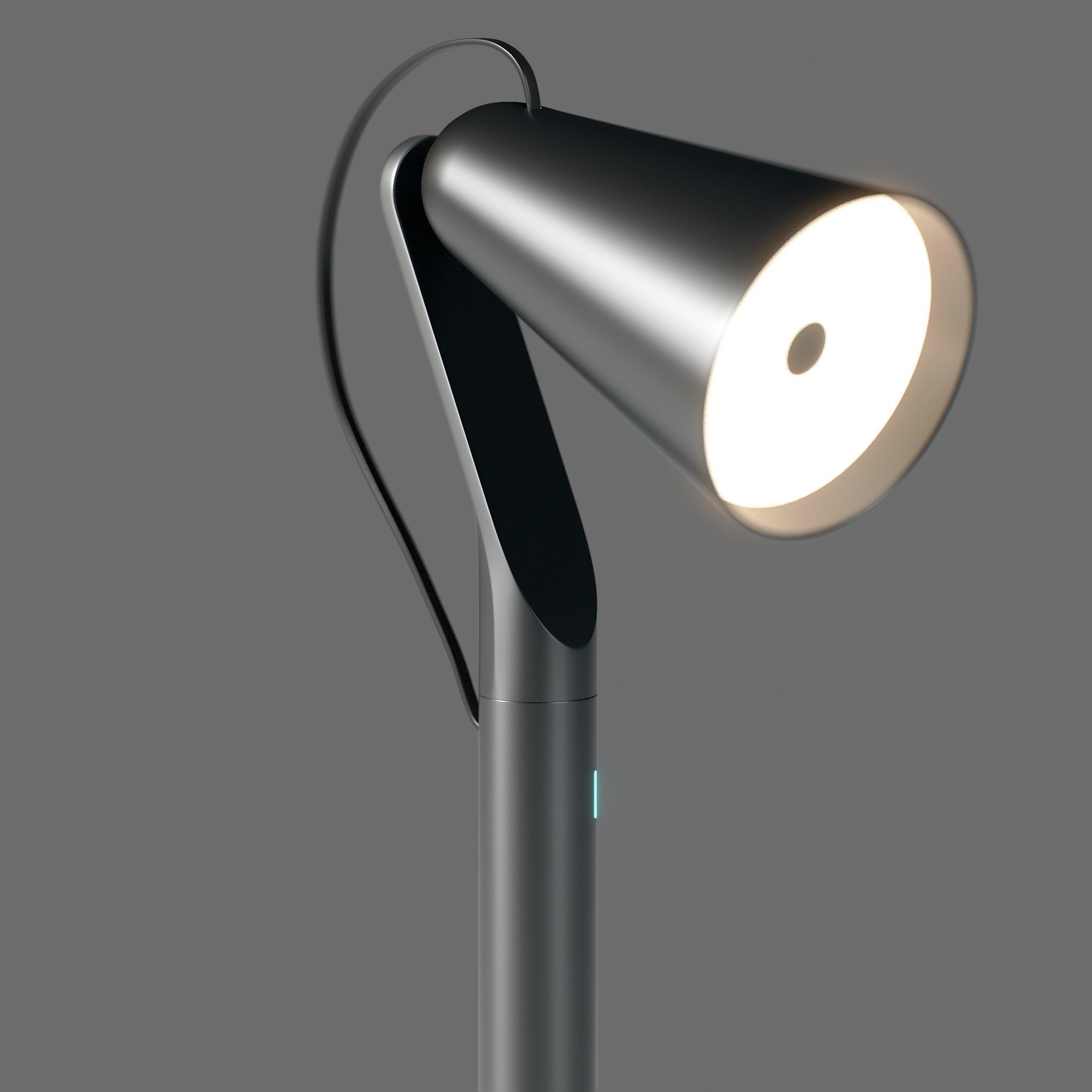 Table lamp Xiaomi mijia pipi Rigged 3D model_4