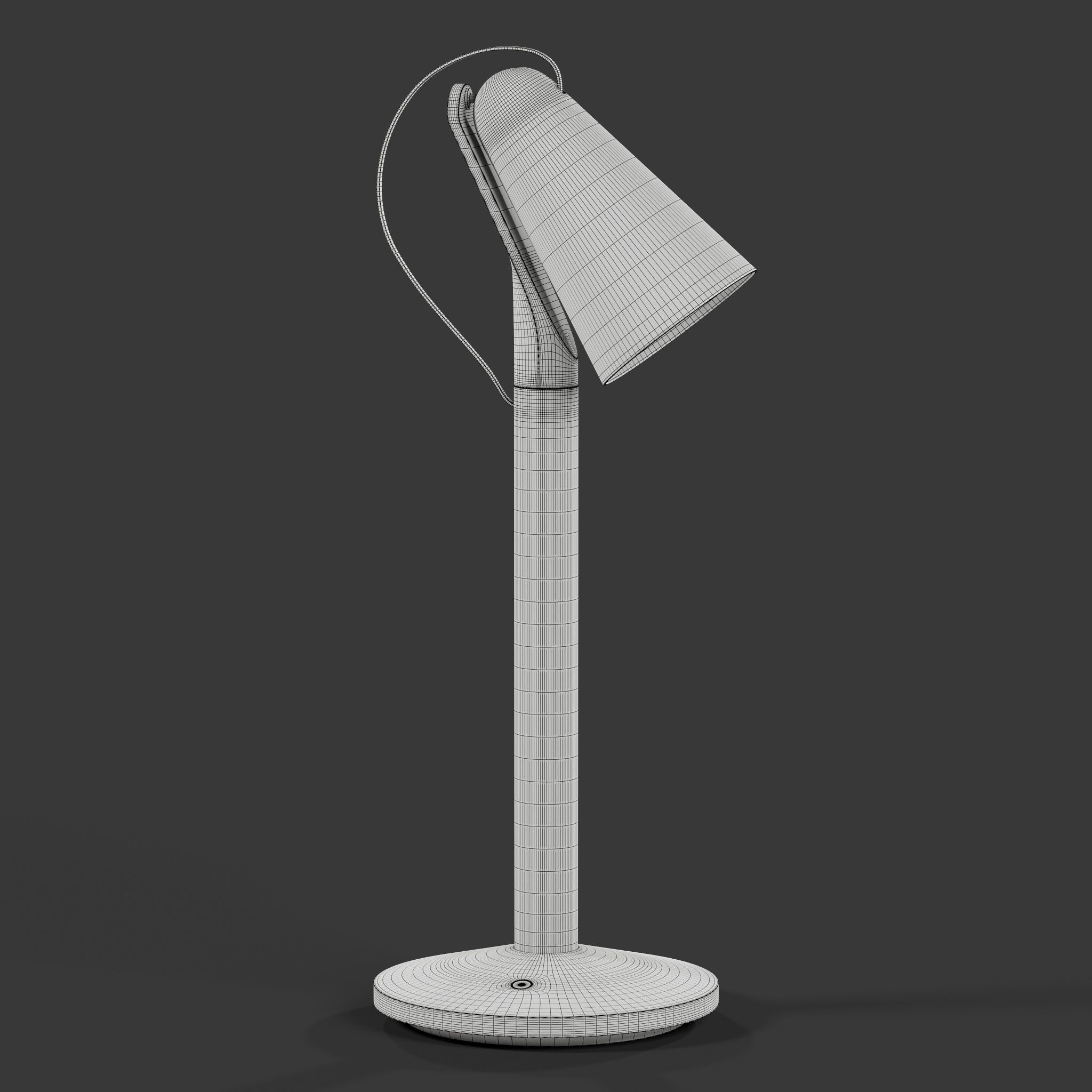 Table lamp Xiaomi mijia pipi Rigged 3D model_3
