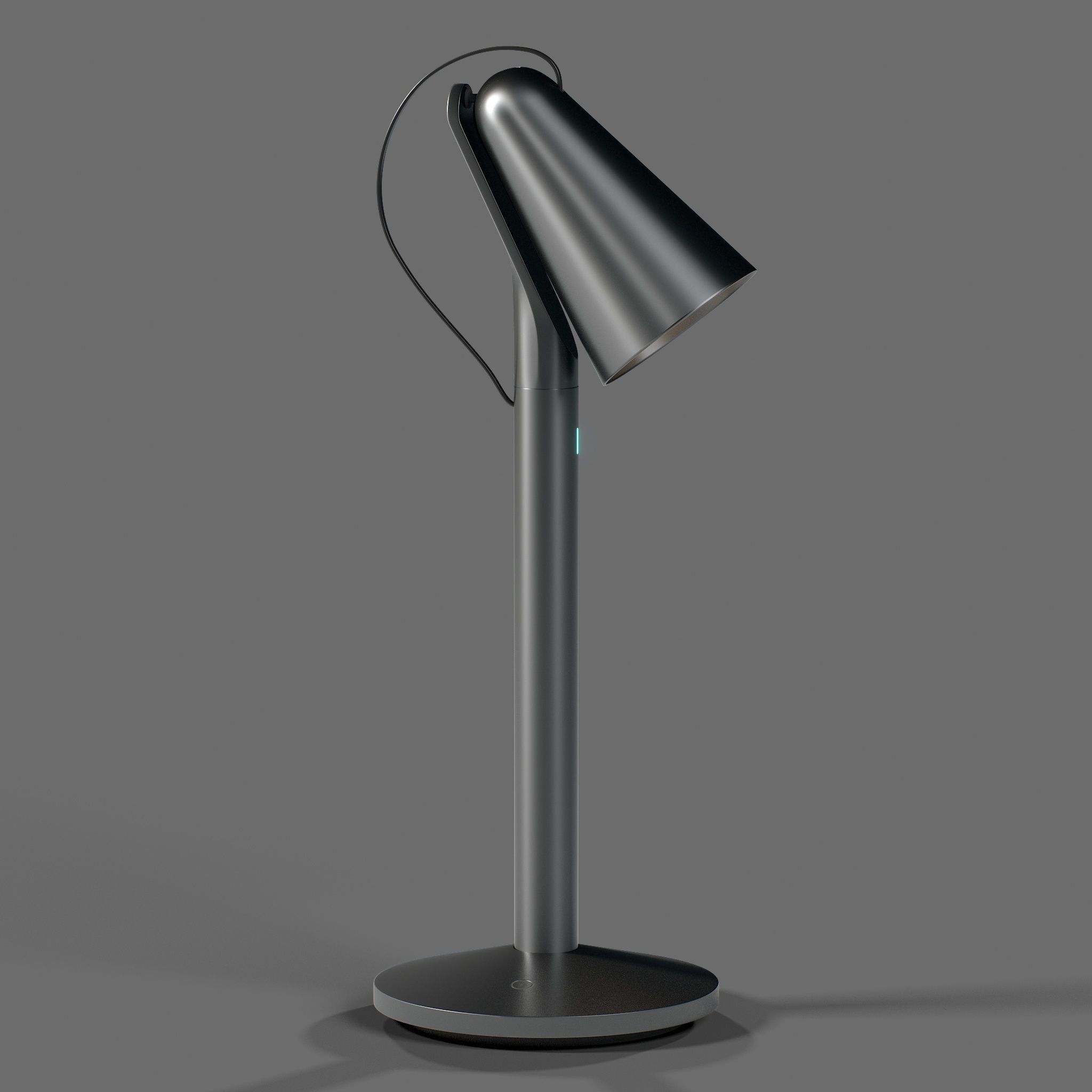 Table lamp Xiaomi mijia pipi Rigged 3D model_2