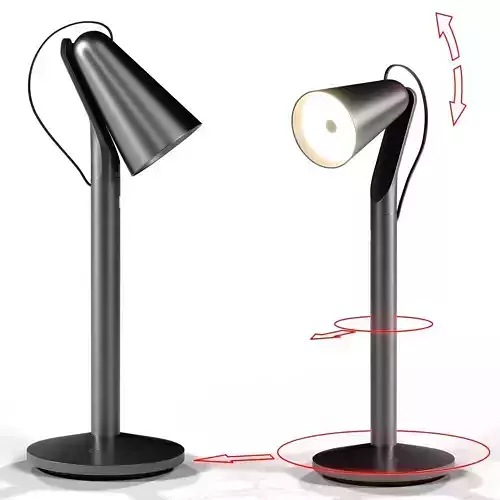 Table lamp Xiaomi mijia pipi Rigged 3D model