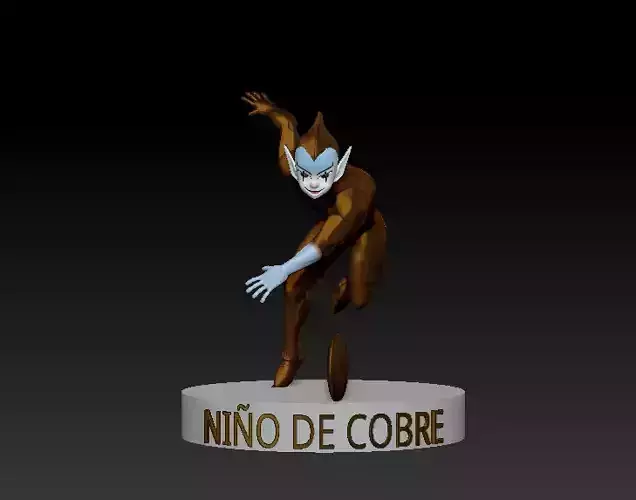 The copper kid from Silverhawks 3D print model