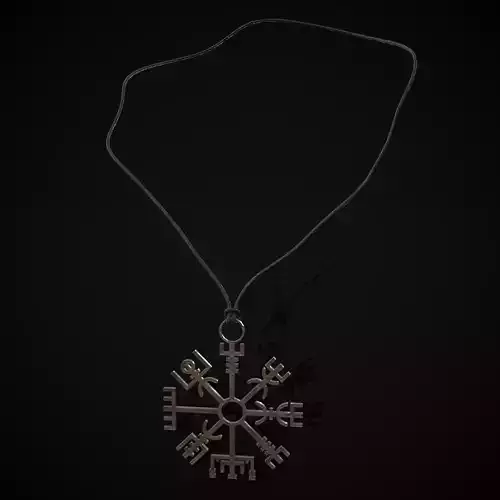 Medieval Viking Compass Necklace