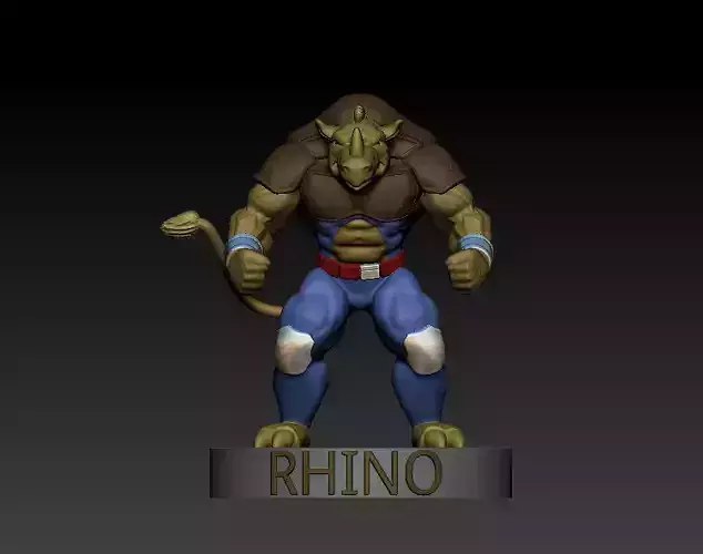 Rhino from Silverhawks 3D print model