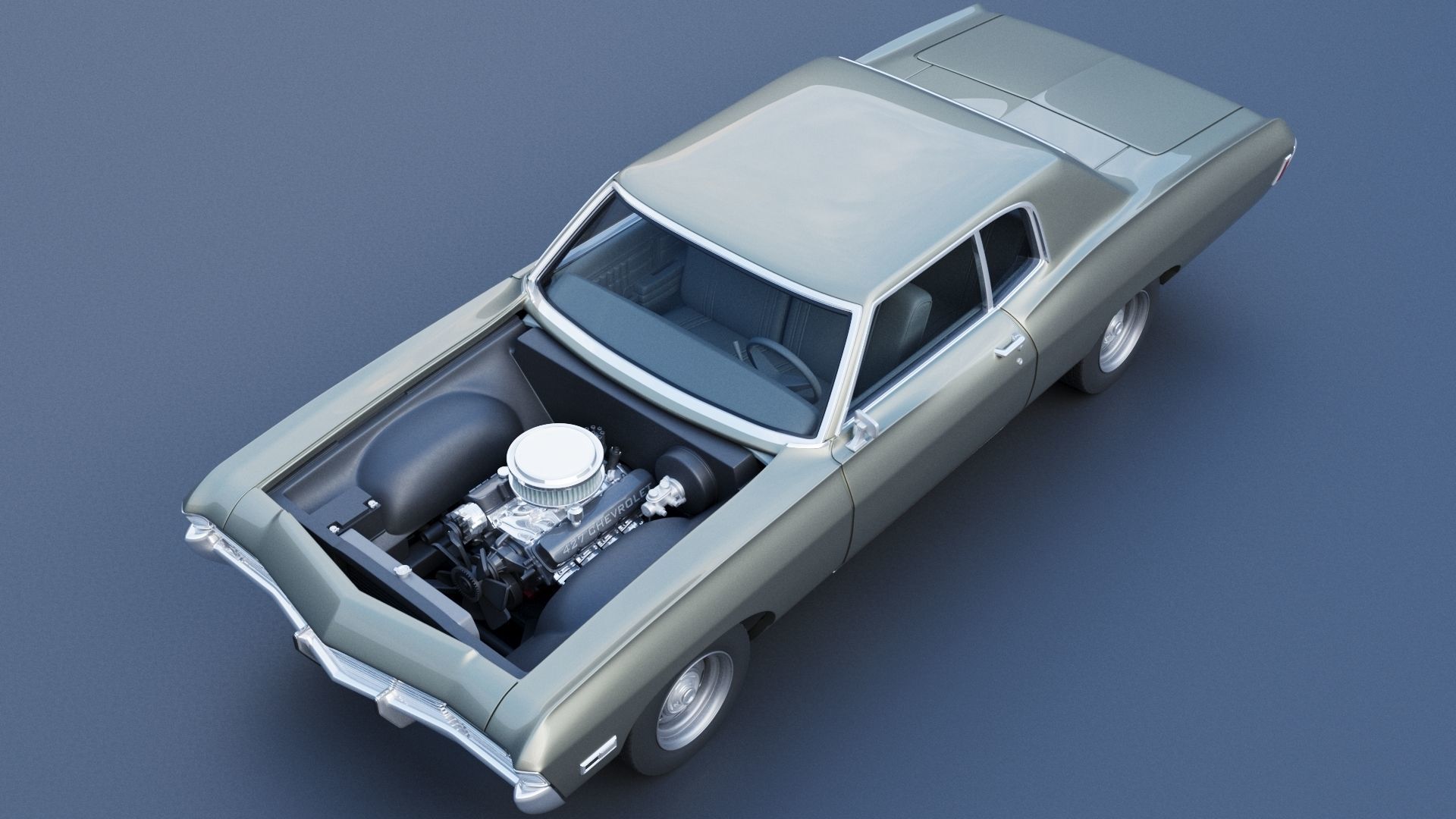 Chevrolet Caprice 1968 3D print model_10