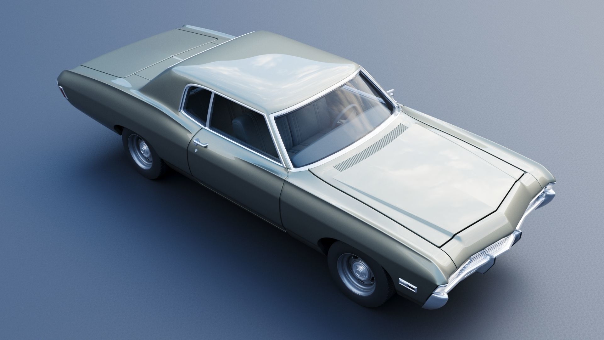 Chevrolet Caprice 1968 3D print model_8