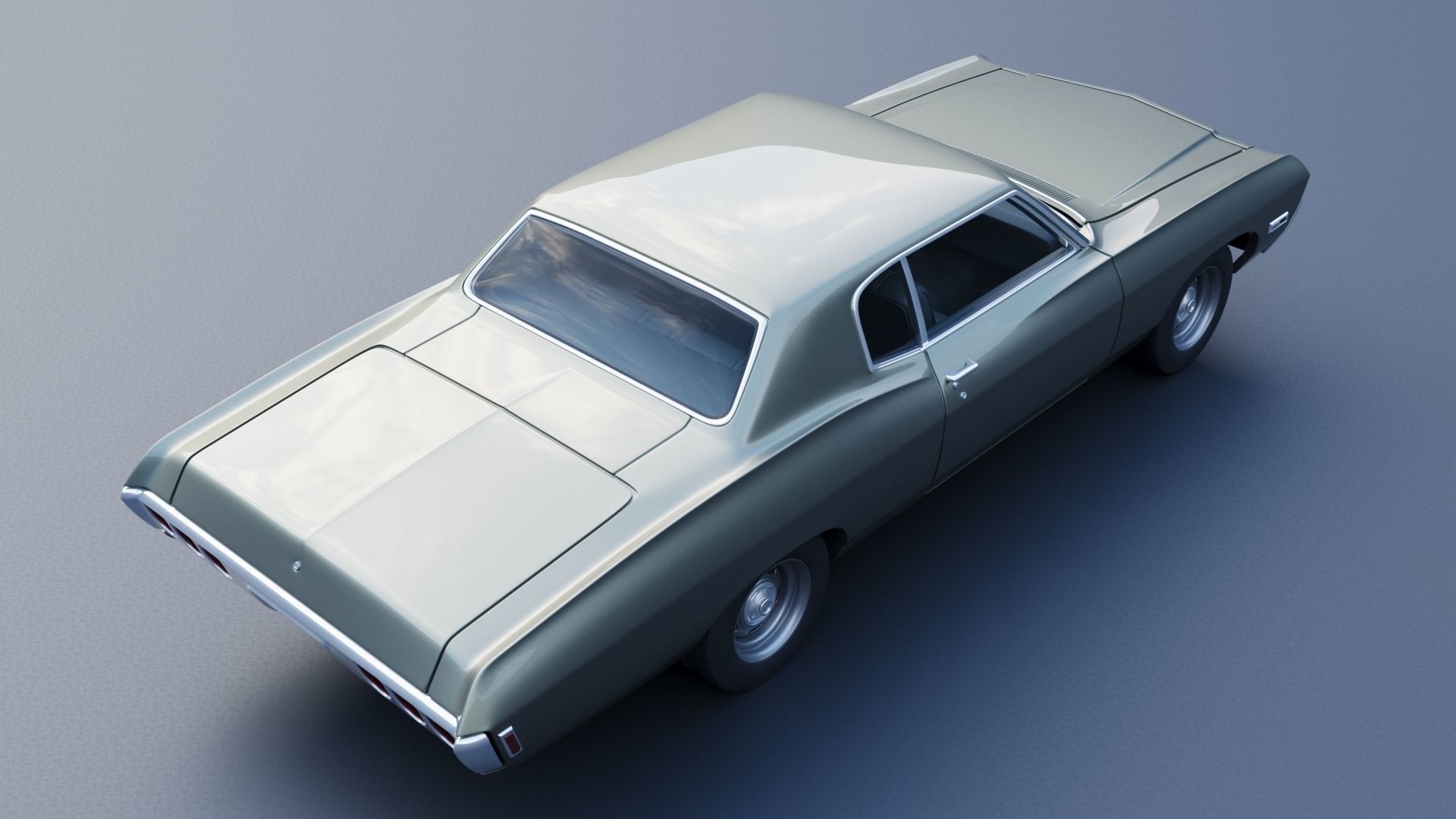 Chevrolet Caprice 1968 3D print model_5