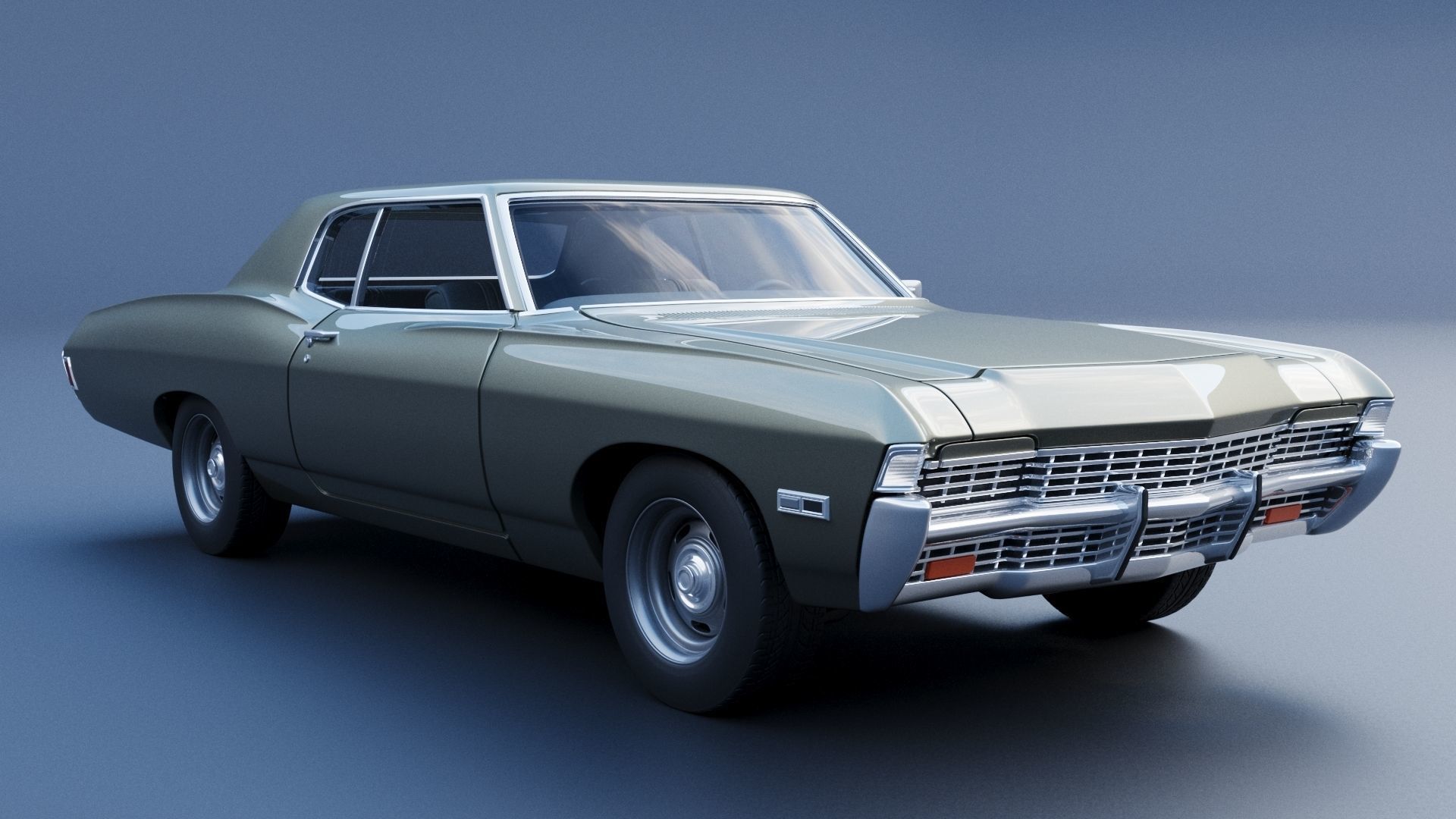 Chevrolet Caprice 1968 3D print model_7
