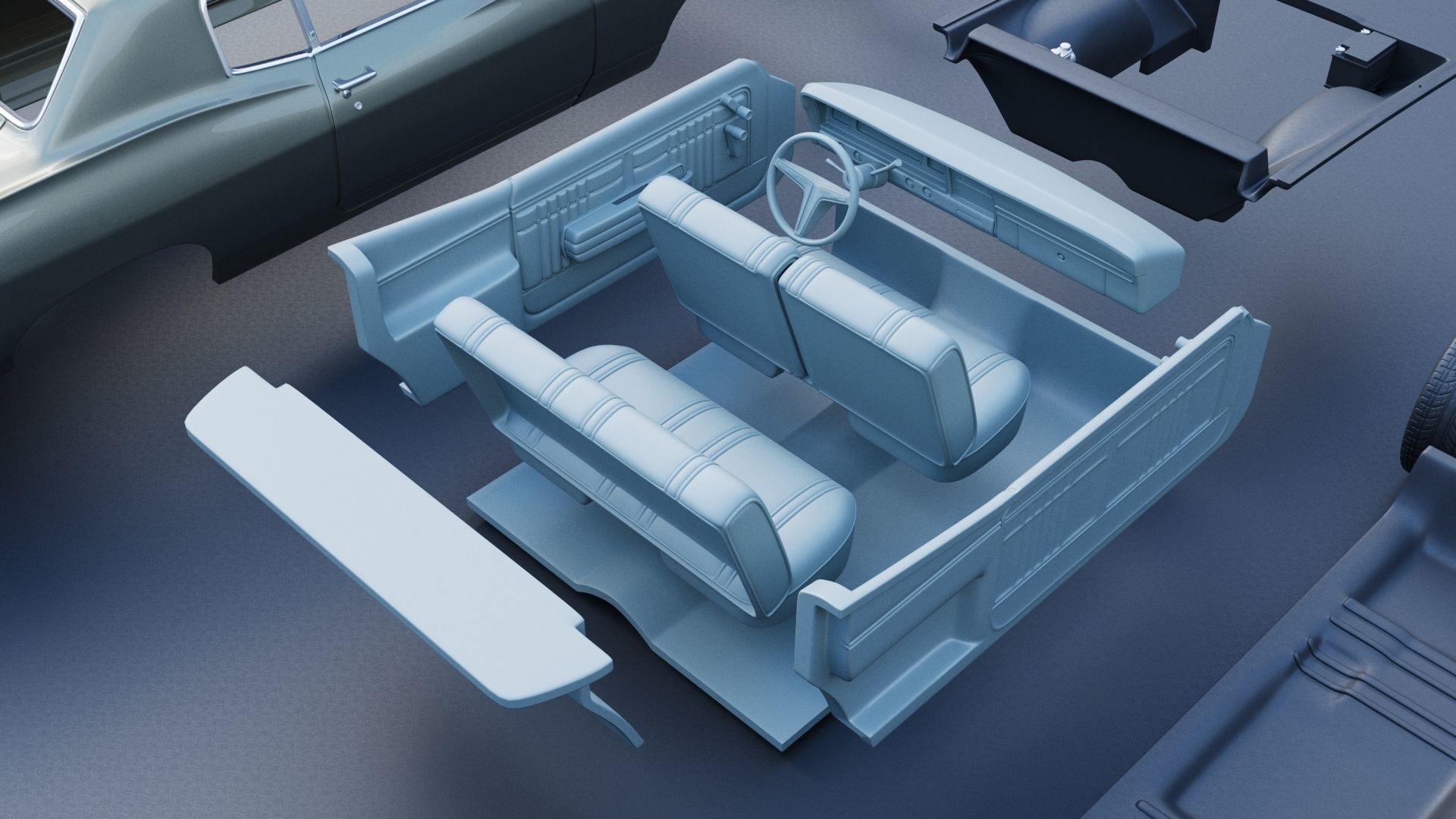 Chevrolet Caprice 1968 3D print model_21