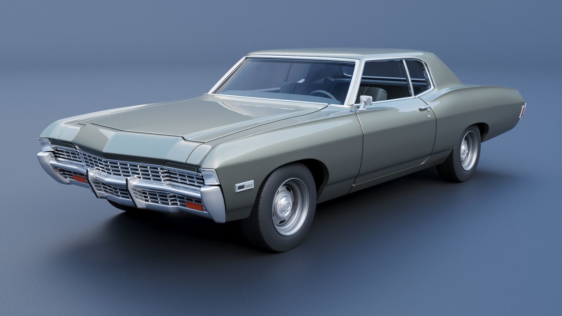 Chevrolet Caprice 1968 3D print model_1