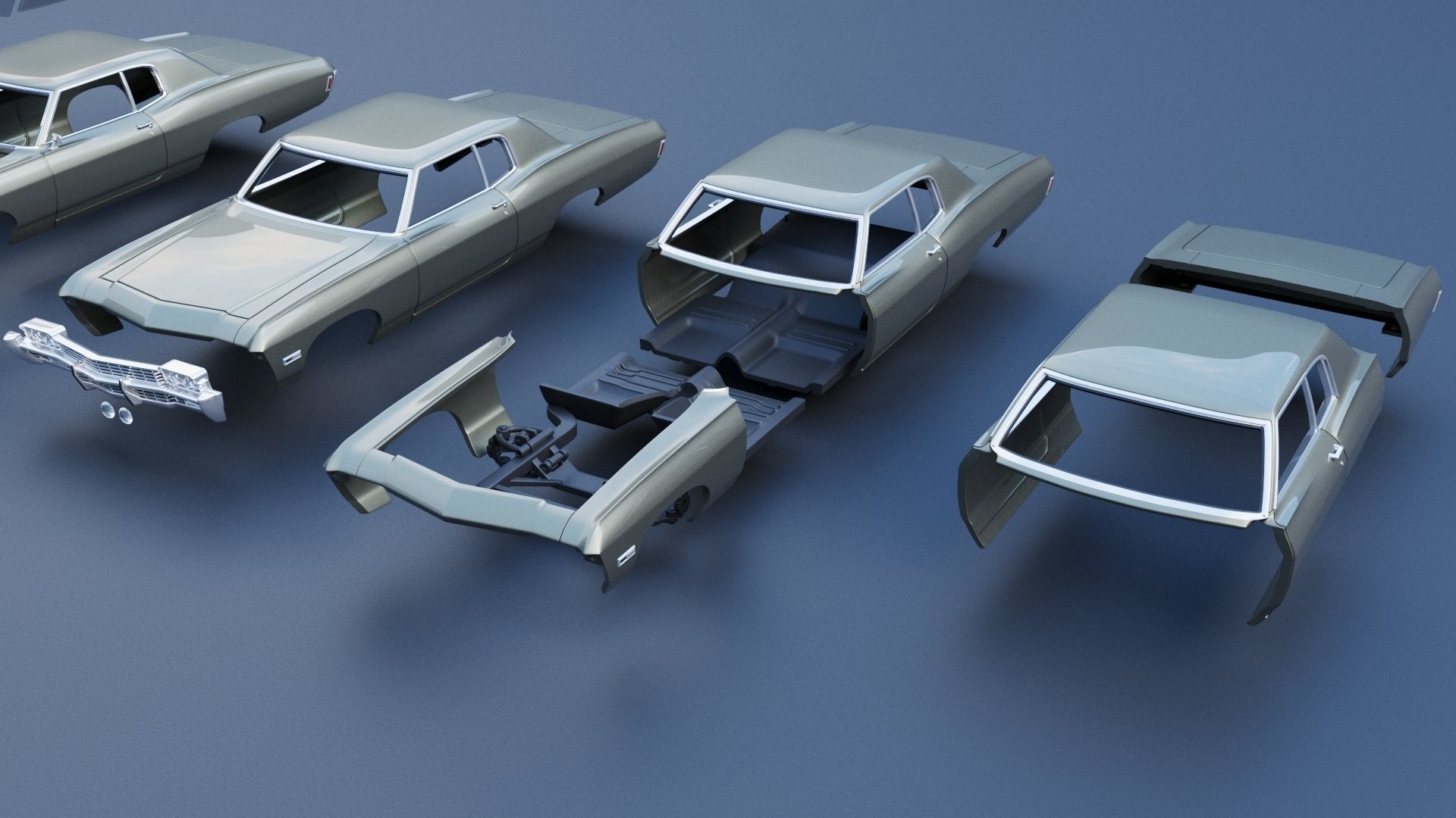 Chevrolet Caprice 1968 3D print model_14